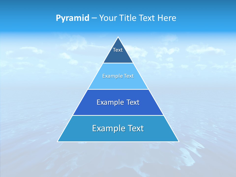 Postcard Illumination Blue PowerPoint Template