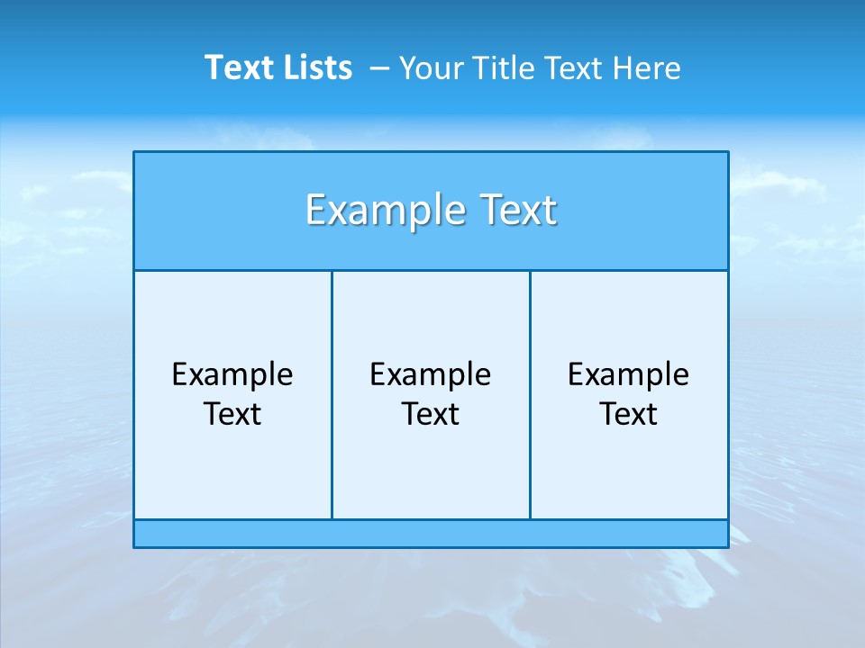 Postcard Illumination Blue PowerPoint Template