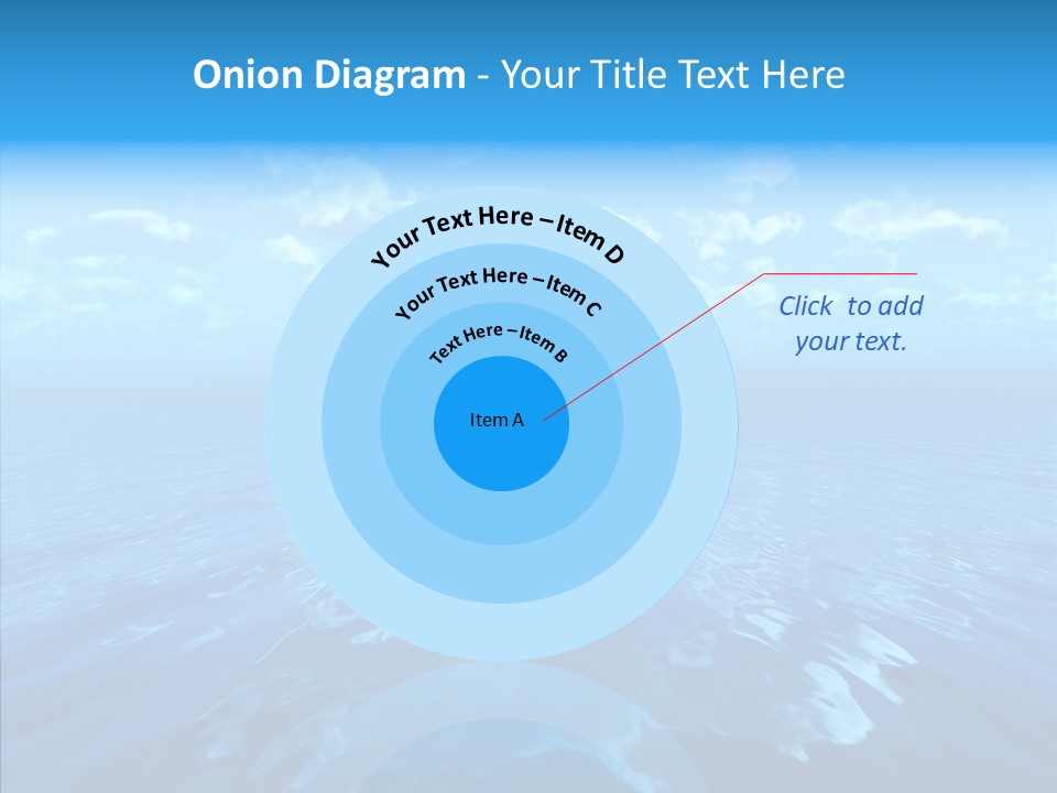 Postcard Illumination Blue PowerPoint Template