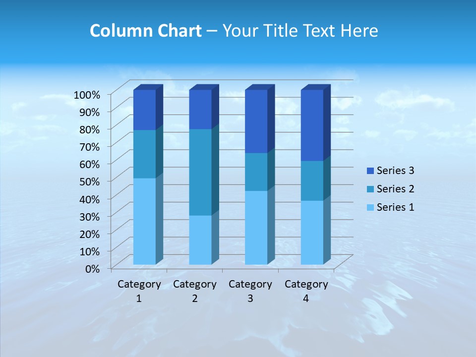Postcard Illumination Blue PowerPoint Template