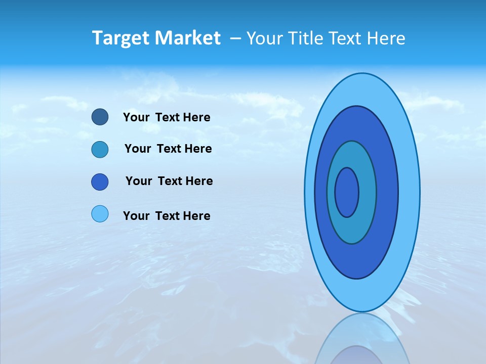 Postcard Illumination Blue PowerPoint Template