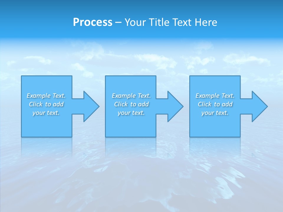 Postcard Illumination Blue PowerPoint Template