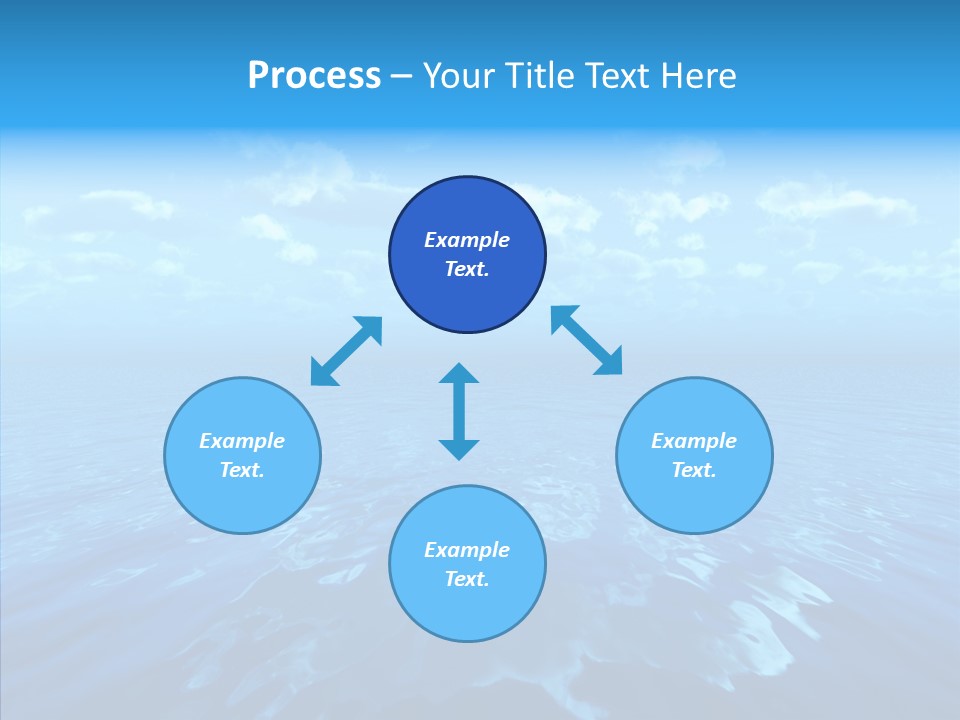 Postcard Illumination Blue PowerPoint Template