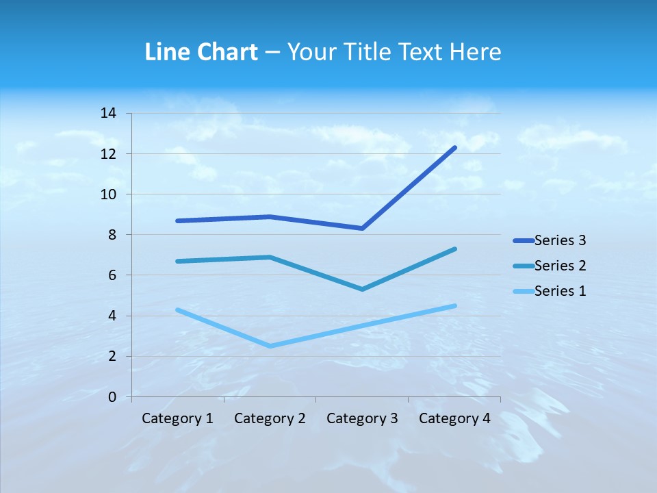 Postcard Illumination Blue PowerPoint Template