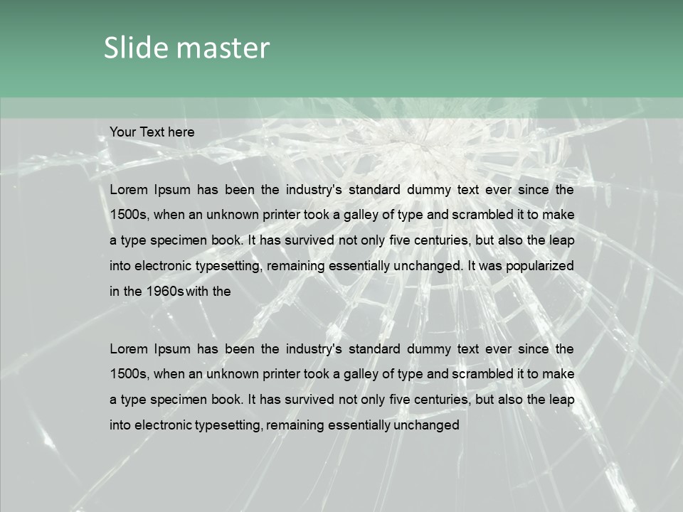 Cold Insecure Windshield PowerPoint Template