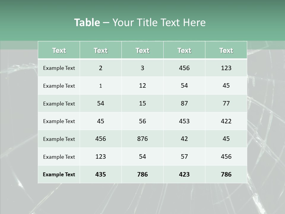 Cold Insecure Windshield PowerPoint Template