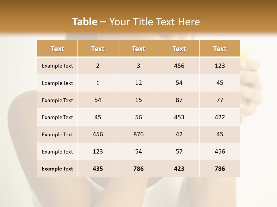 Beautiful Body Glass PowerPoint Template