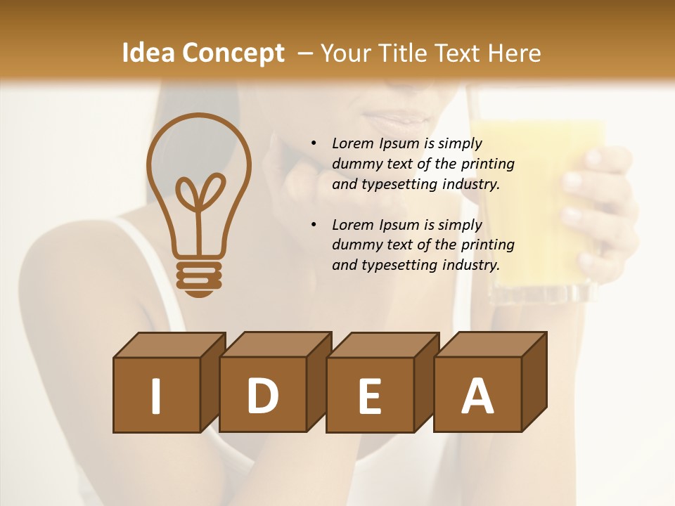 Beautiful Body Glass PowerPoint Template