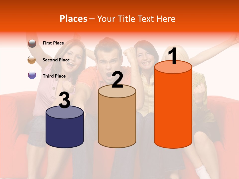 Viewers Happiness Laughing PowerPoint Template