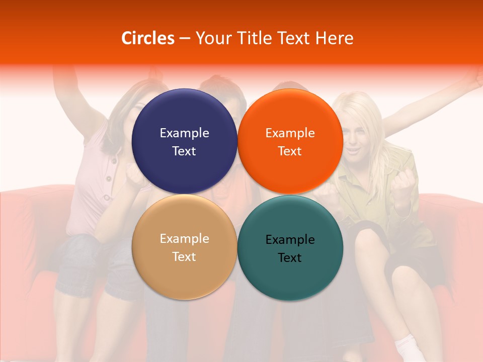 Viewers Happiness Laughing PowerPoint Template