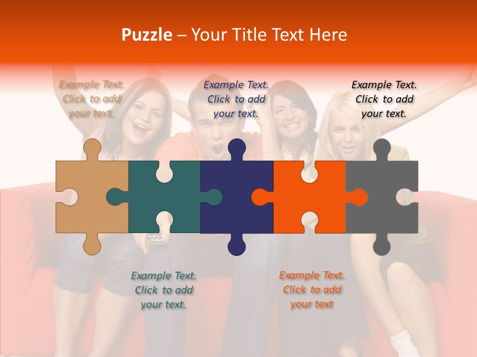 Viewers Happiness Laughing PowerPoint Template