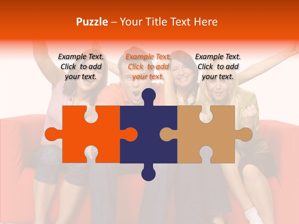 Viewers Happiness Laughing PowerPoint Template