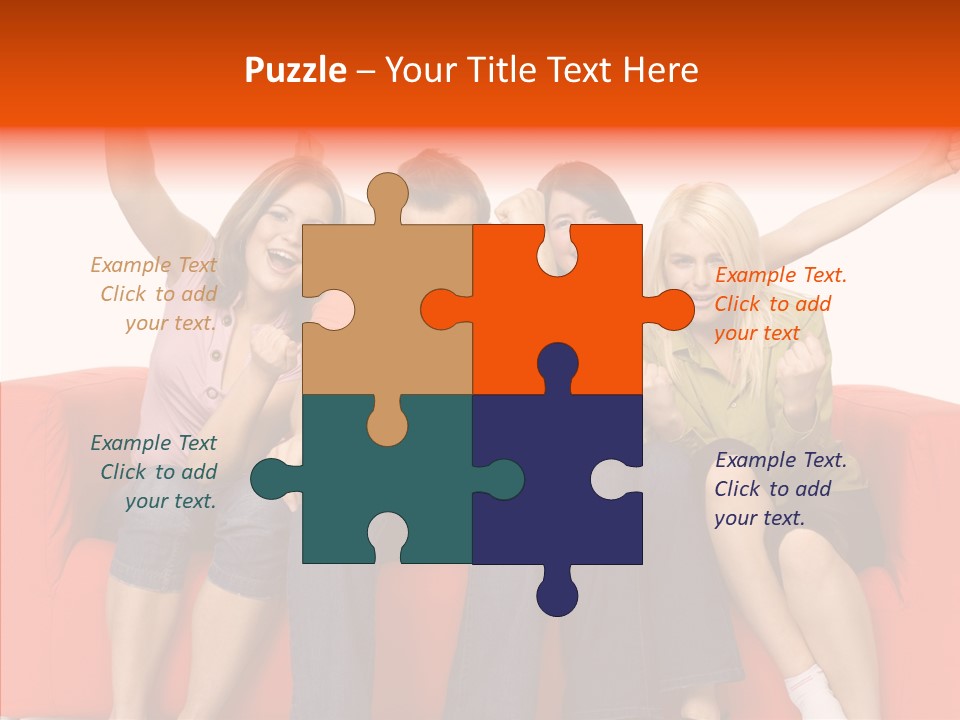 Viewers Happiness Laughing PowerPoint Template