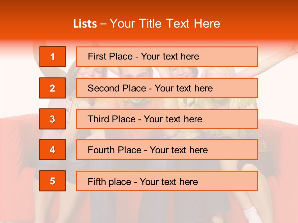 Viewers Happiness Laughing PowerPoint Template