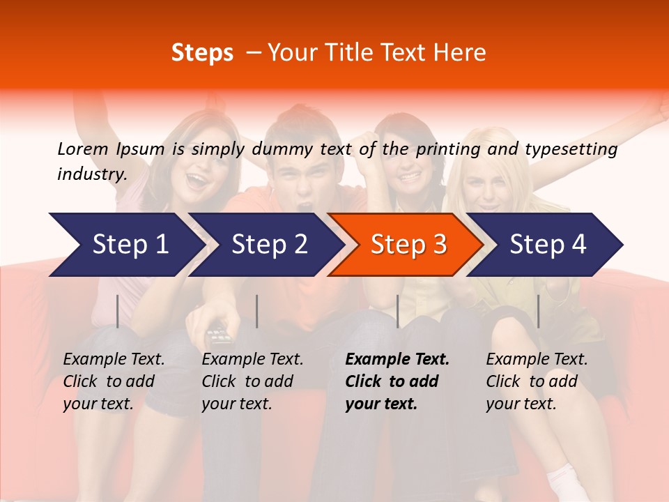 Viewers Happiness Laughing PowerPoint Template