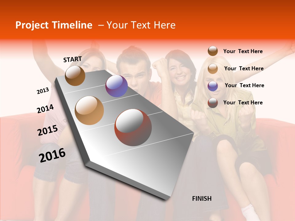 Viewers Happiness Laughing PowerPoint Template