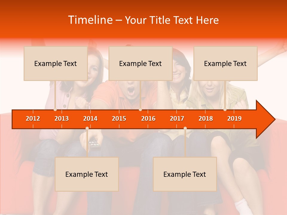 Viewers Happiness Laughing PowerPoint Template