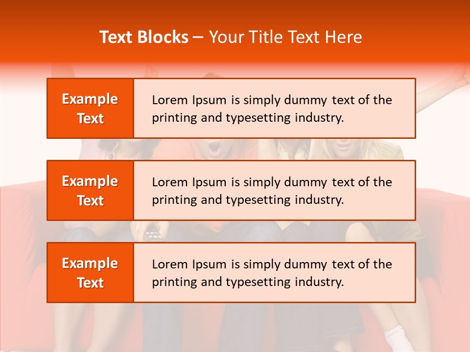 Viewers Happiness Laughing PowerPoint Template