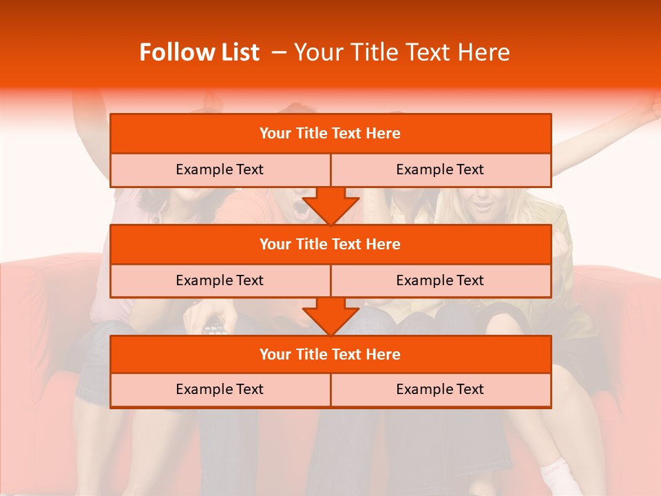 Viewers Happiness Laughing PowerPoint Template