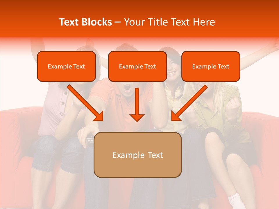 Viewers Happiness Laughing PowerPoint Template