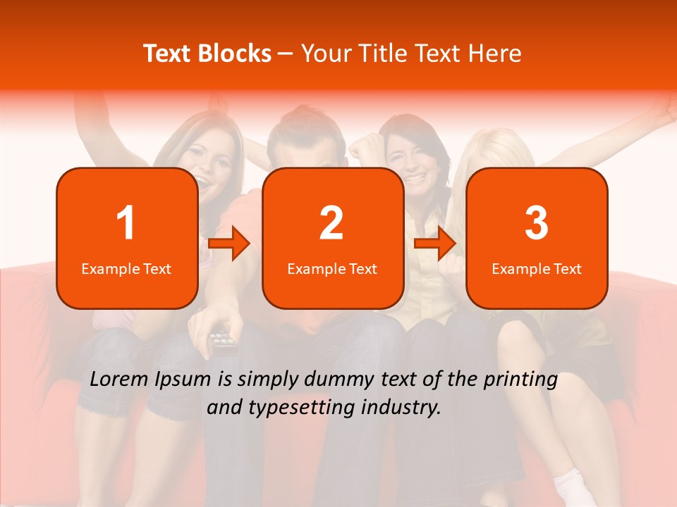 Viewers Happiness Laughing PowerPoint Template