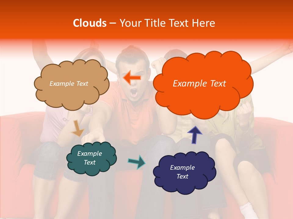 Viewers Happiness Laughing PowerPoint Template