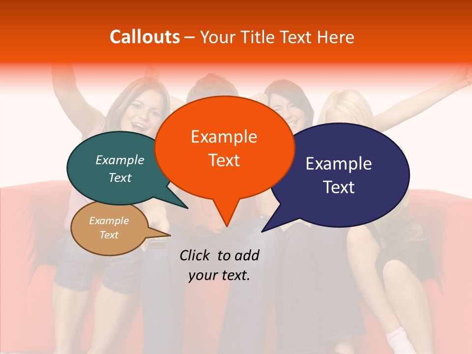 Viewers Happiness Laughing PowerPoint Template