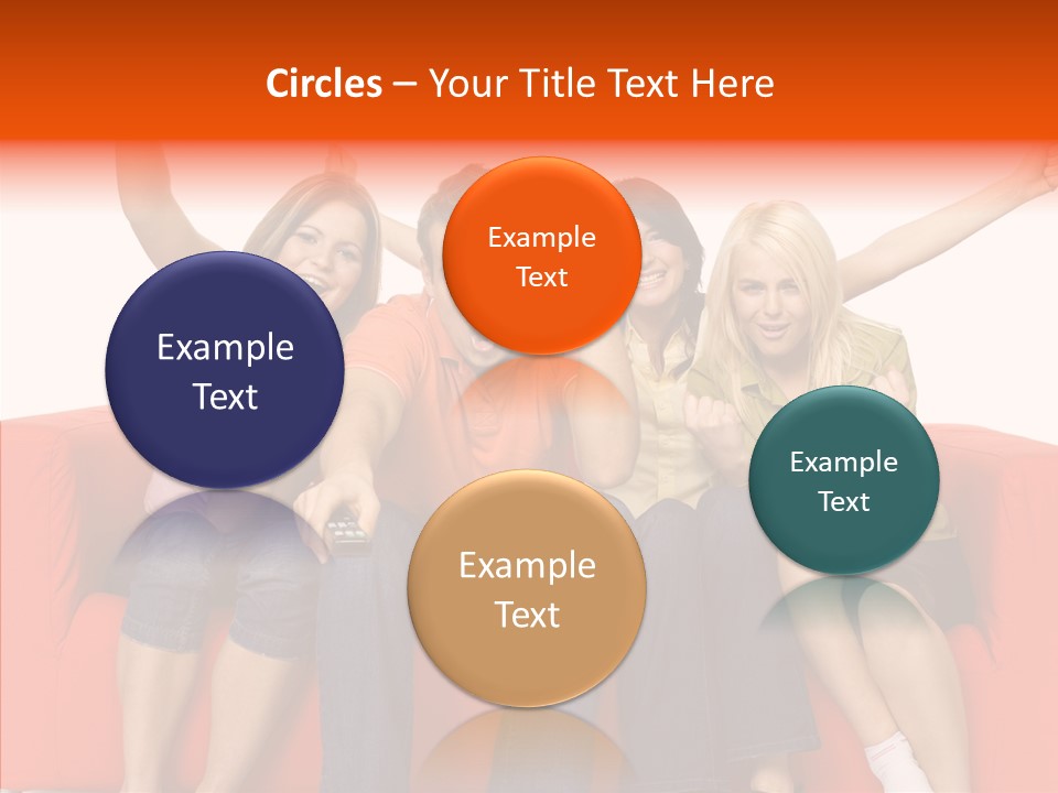 Viewers Happiness Laughing PowerPoint Template