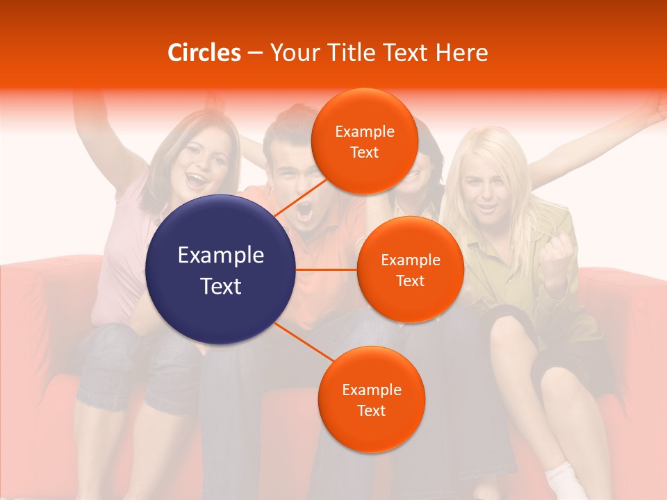 Viewers Happiness Laughing PowerPoint Template