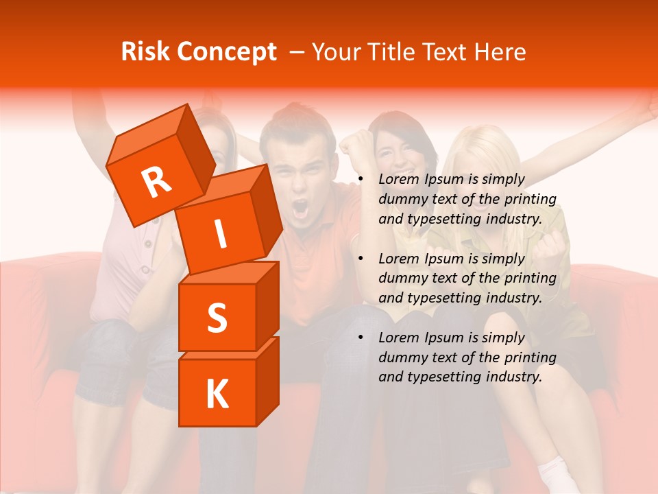 Viewers Happiness Laughing PowerPoint Template