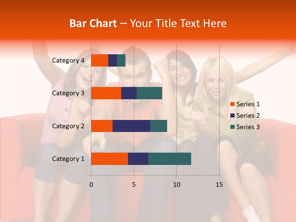 Viewers Happiness Laughing PowerPoint Template