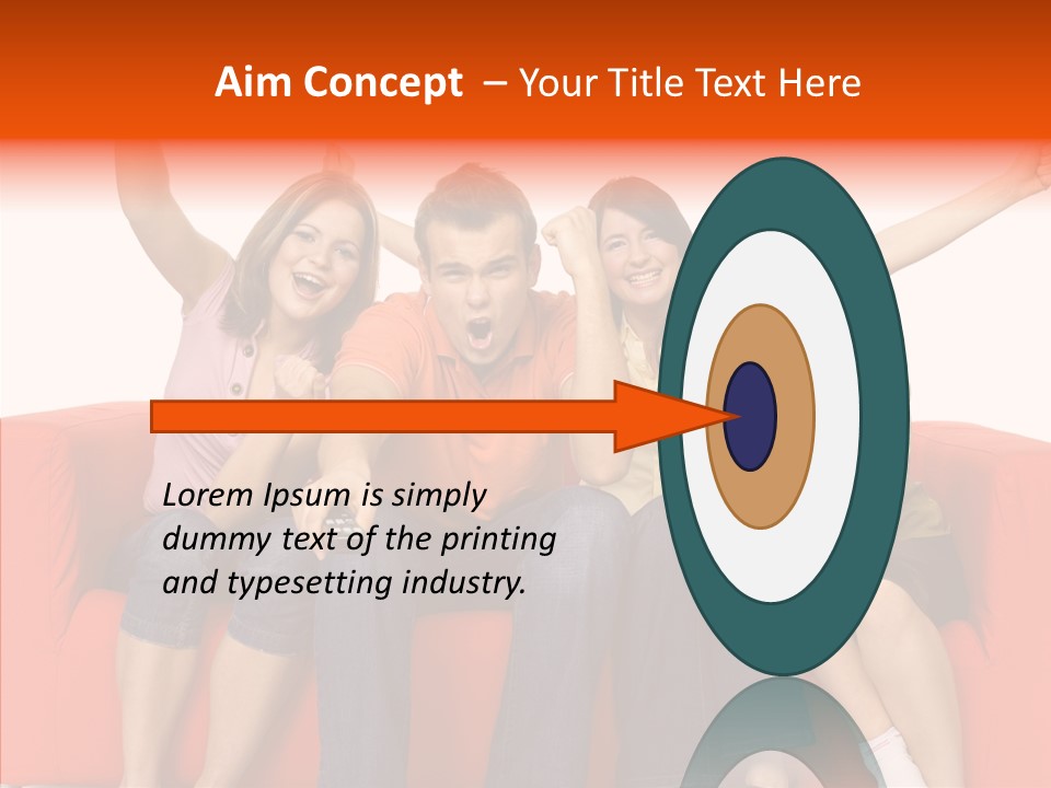 Viewers Happiness Laughing PowerPoint Template