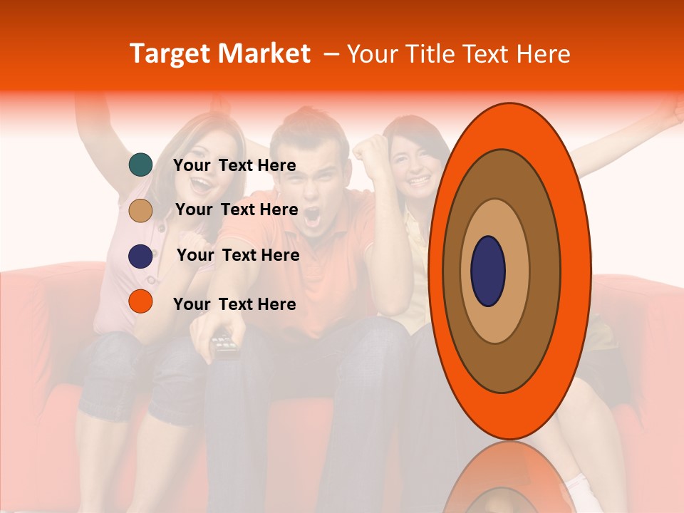 Viewers Happiness Laughing PowerPoint Template