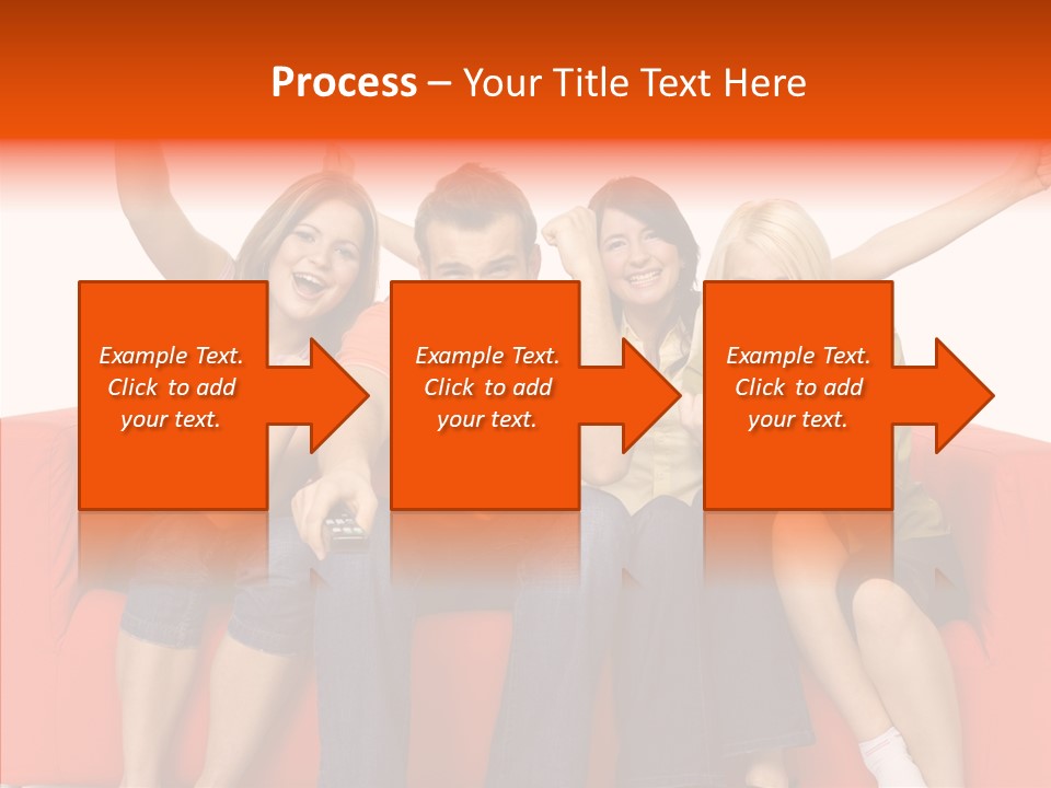 Viewers Happiness Laughing PowerPoint Template