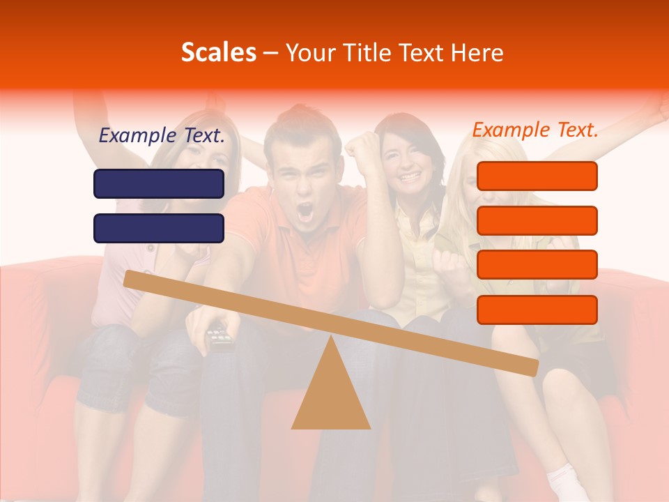 Viewers Happiness Laughing PowerPoint Template