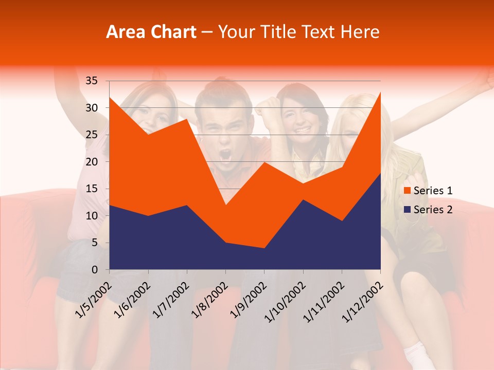 Viewers Happiness Laughing PowerPoint Template