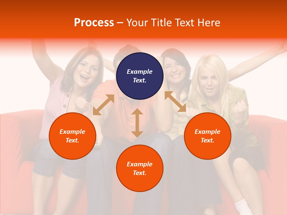 Viewers Happiness Laughing PowerPoint Template