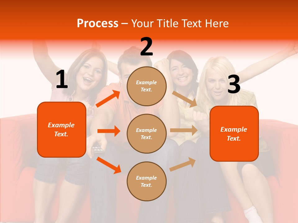 Viewers Happiness Laughing PowerPoint Template