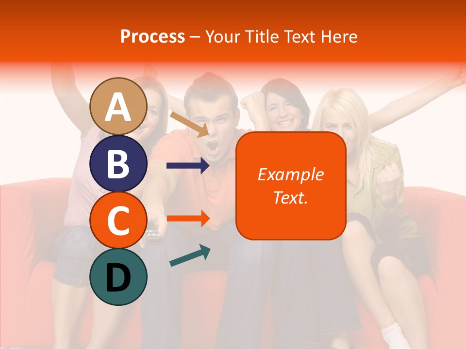 Viewers Happiness Laughing PowerPoint Template