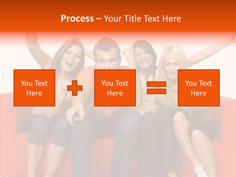 Viewers Happiness Laughing PowerPoint Template