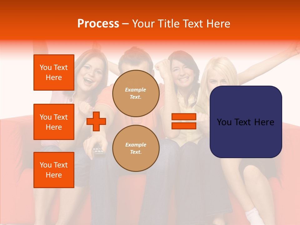 Viewers Happiness Laughing PowerPoint Template