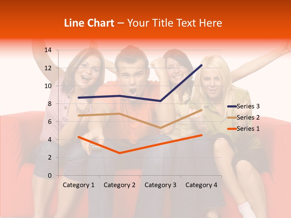 Viewers Happiness Laughing PowerPoint Template