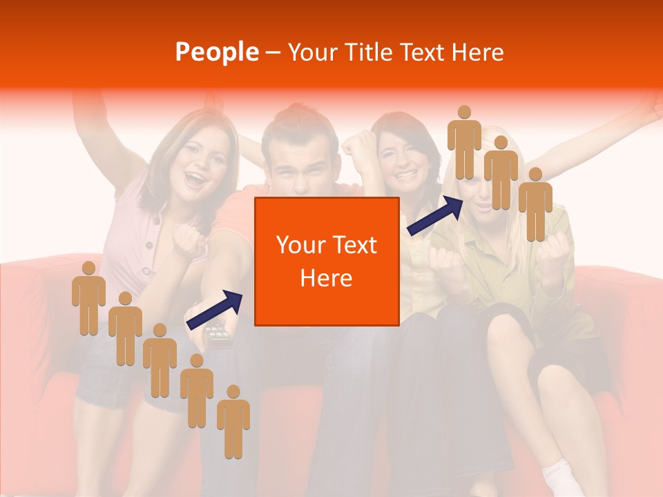 Viewers Happiness Laughing PowerPoint Template