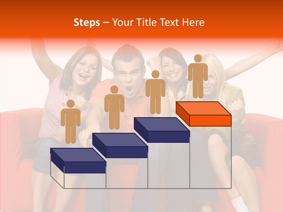 Viewers Happiness Laughing PowerPoint Template