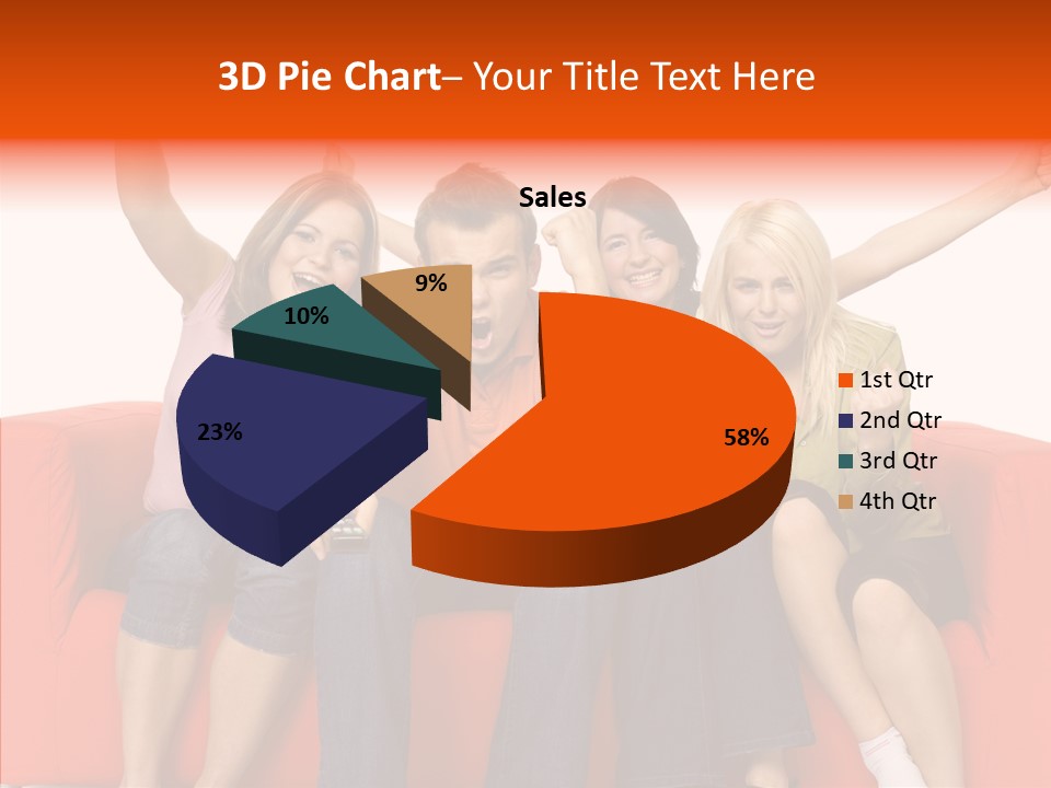 Viewers Happiness Laughing PowerPoint Template