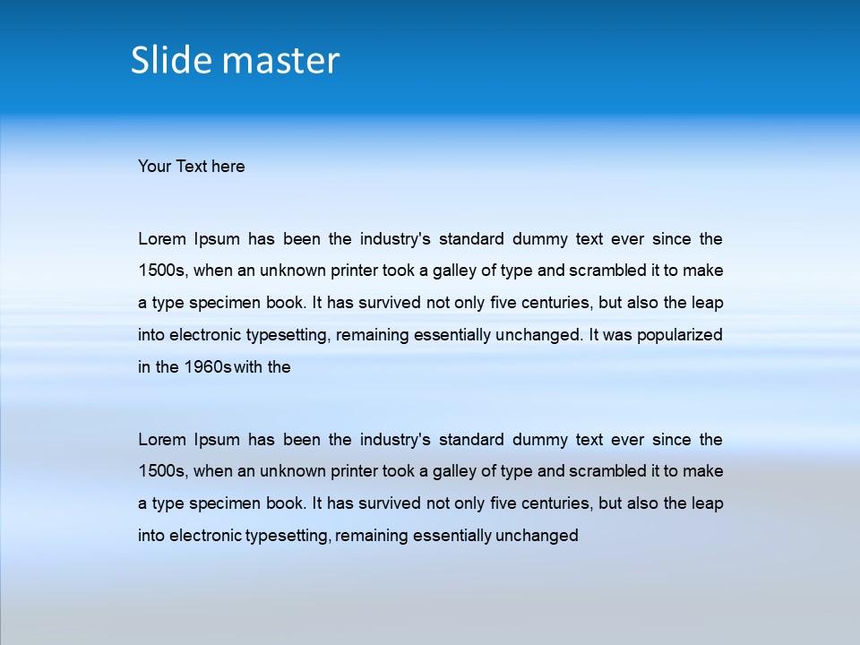 Fresh Infinity Nature PowerPoint Template