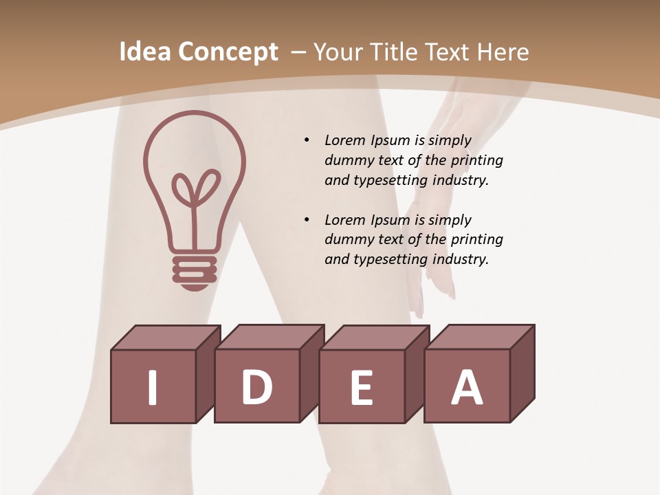 Writing People Chair PowerPoint Template