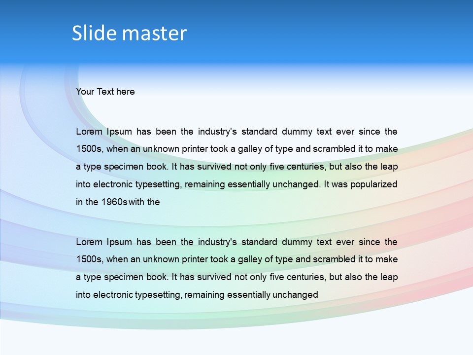 Background Peaceful Quiet PowerPoint Template