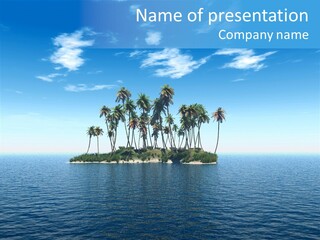 Cloud Horizon Leave PowerPoint Template