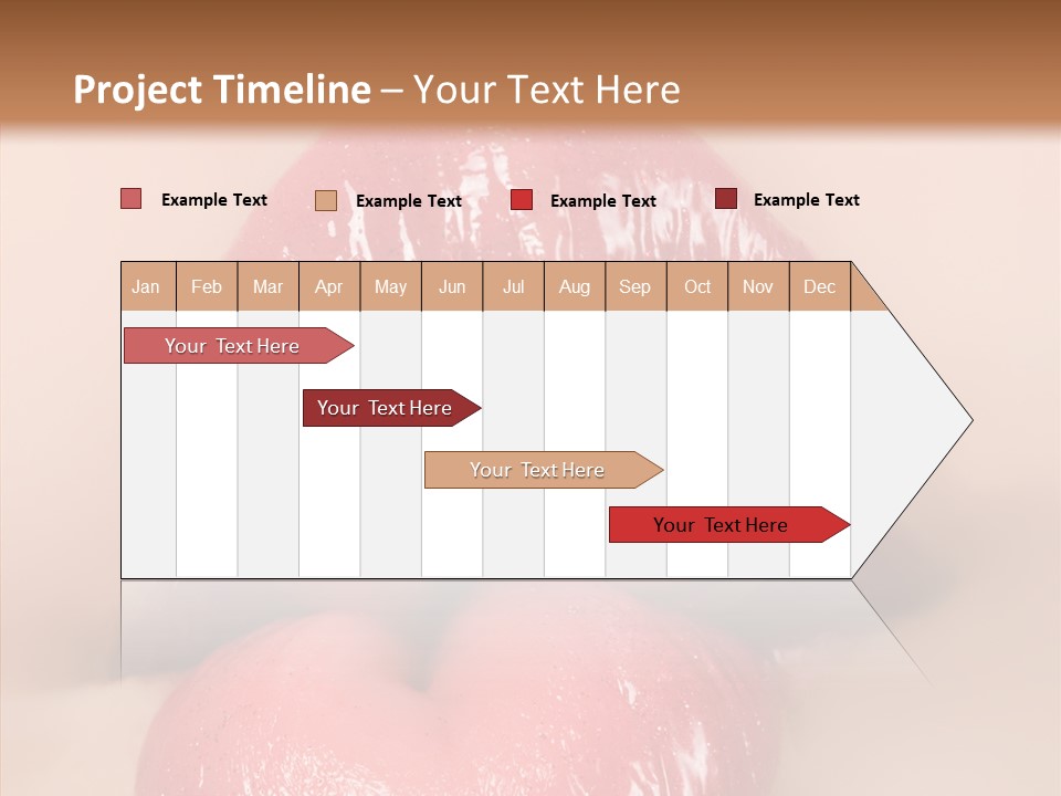 Puckering Femininity Caucasian PowerPoint Template